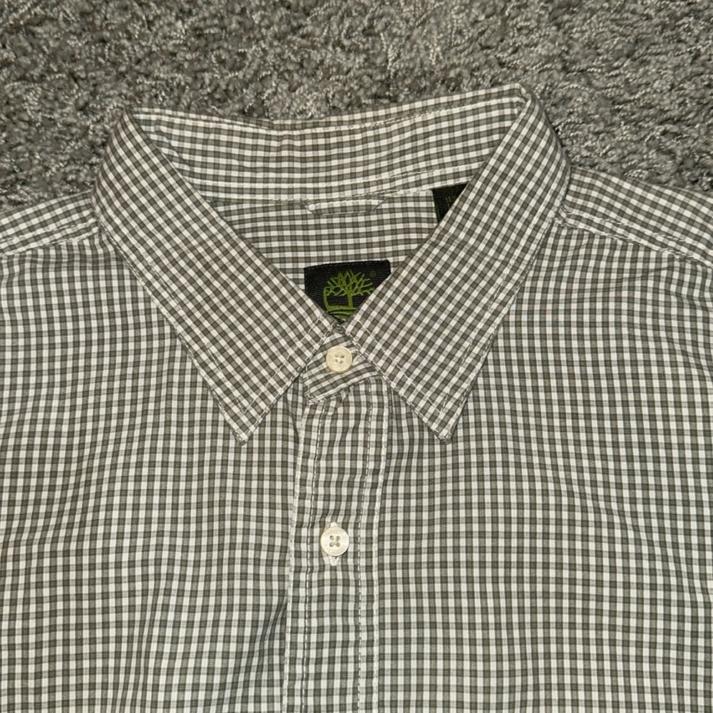 Men's Timberland Plaid Button Down XXL - Picture 6 of 8